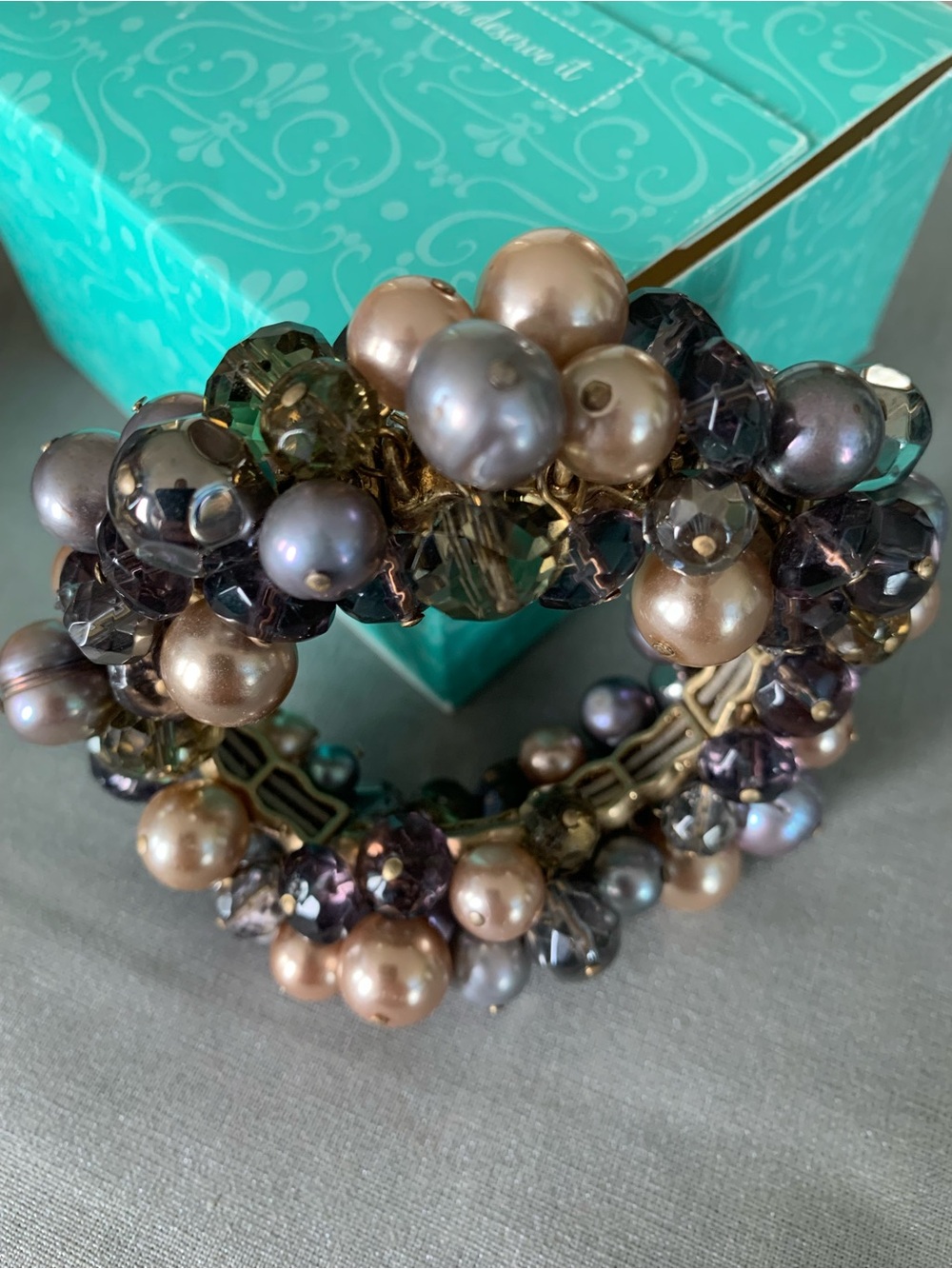 Stella & Dot
Sofia Cluster Bracelet - Smoky